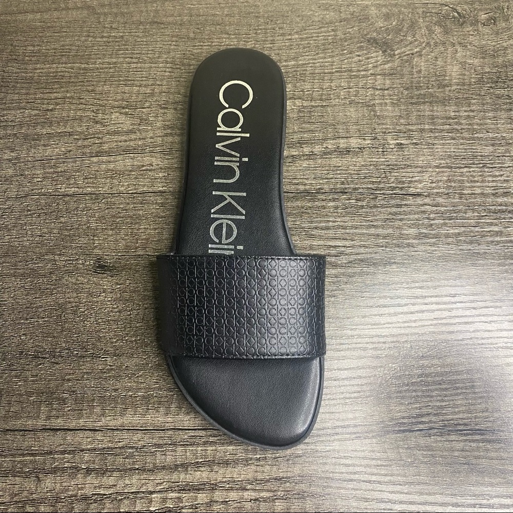 Calvin Klein Black Slip-On Sandal Size 6.5 - Picture 3 of 7